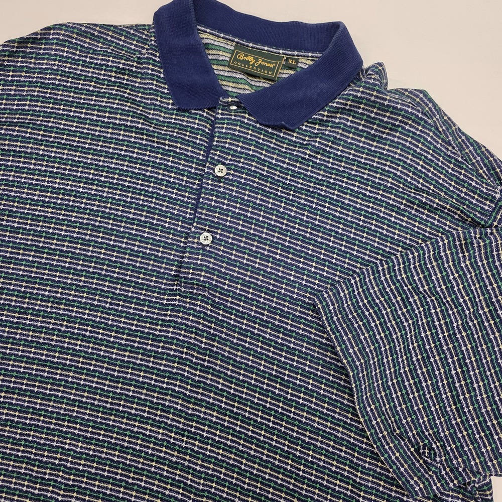 Bobby Jones Collection‎ Golf Polo 100% Cotton Made In Italy Shirt. Men's Size XL